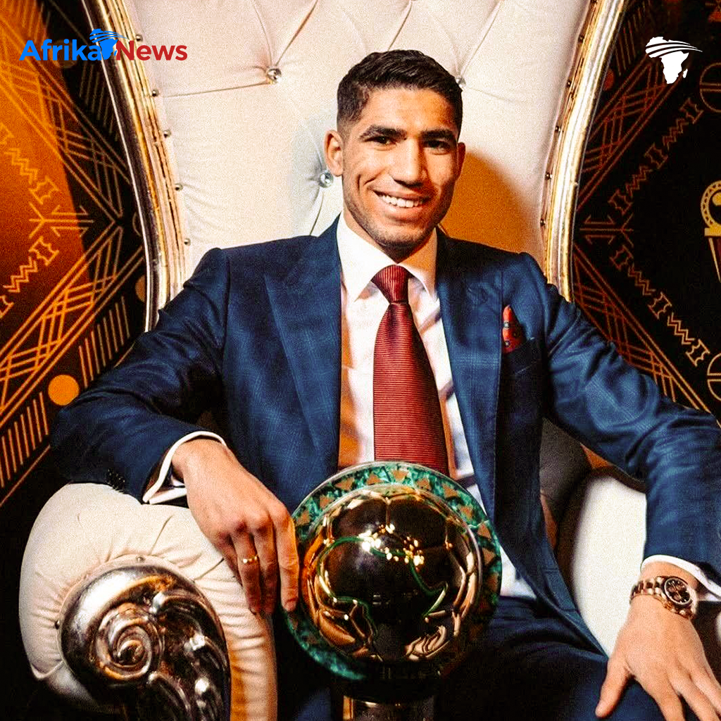 Ballon d’Or Africain 2025 : Achraf Hakimi sacré meilleur joueur du continent.